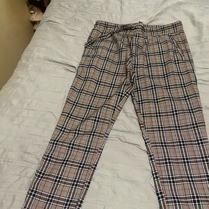 FOREVER 21
Men's Plaid Pants - Black, White, and Brown